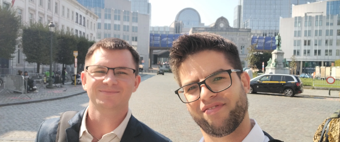 Łukasz Kasperski w Brukseli